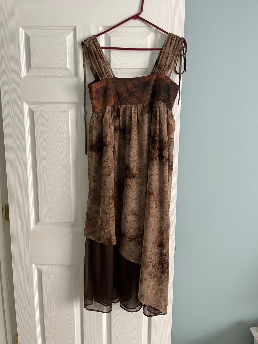 Sothine Chinese-style Brown Dress